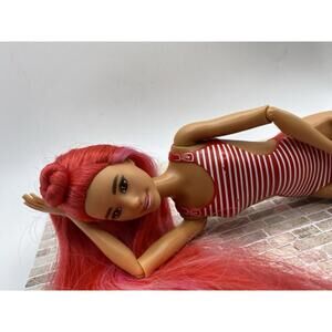 2023 Watermelon Pop Reveal Fruit Series Barbie doll red hair HNW43